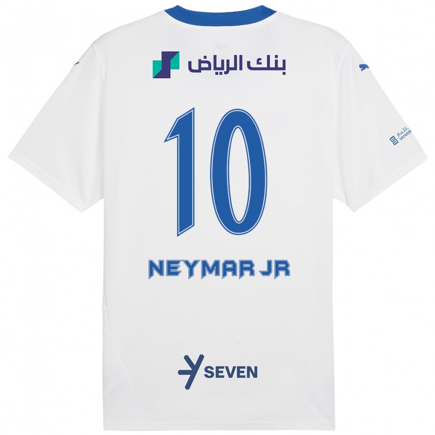 Kinder Neymar #10 Weiß Blau Auswärtstrikot Trikot 2024/25 T-Shirt Schweiz