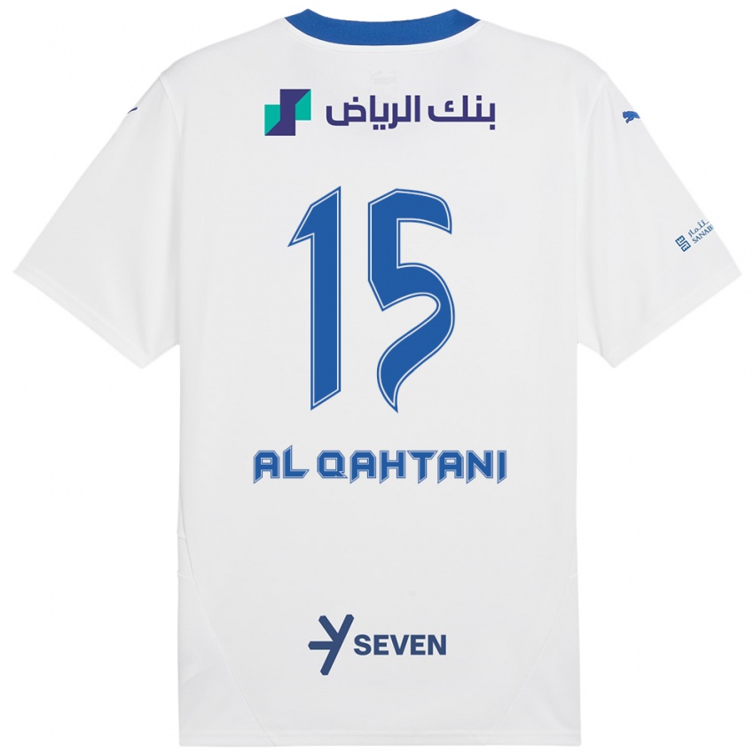 Kinder Mohammed Al-Qahtani #15 Weiß Blau Auswärtstrikot Trikot 2024/25 T-Shirt Schweiz