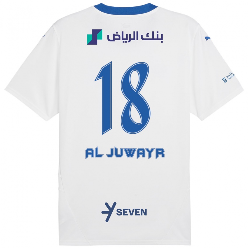 Kinder Musab Al-Juwayr #18 Weiß Blau Auswärtstrikot Trikot 2024/25 T-Shirt Schweiz