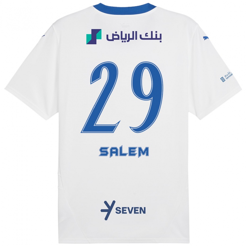 Kinder Salem Al-Dawsari #29 Weiß Blau Auswärtstrikot Trikot 2024/25 T-Shirt Schweiz