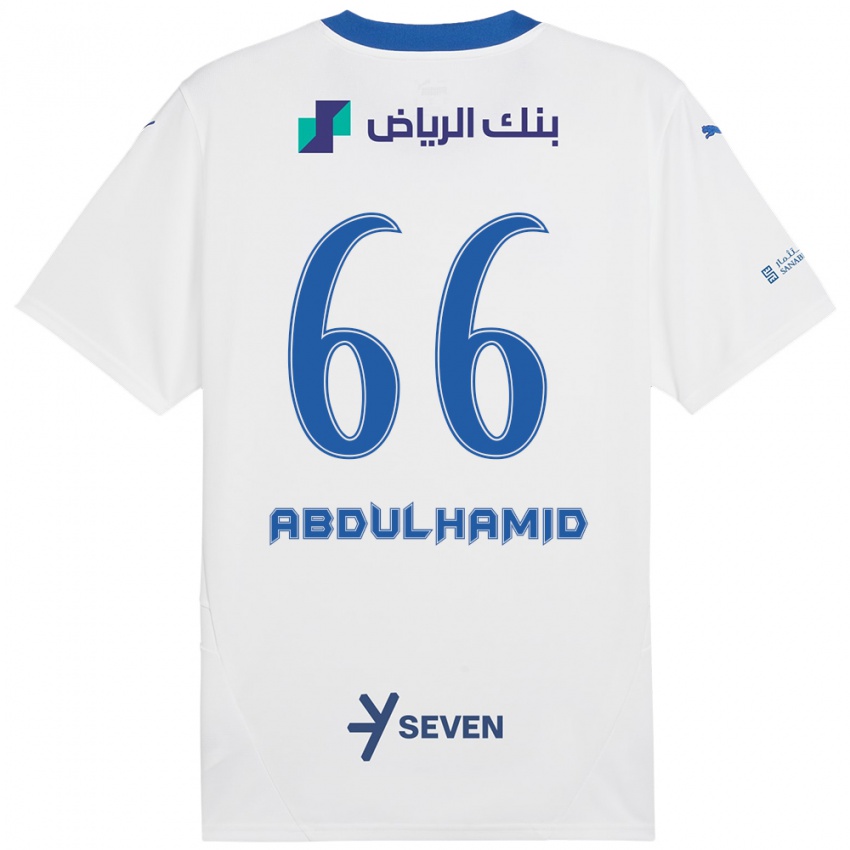 Kinder Saud Abdulhamid #66 Weiß Blau Auswärtstrikot Trikot 2024/25 T-Shirt Schweiz