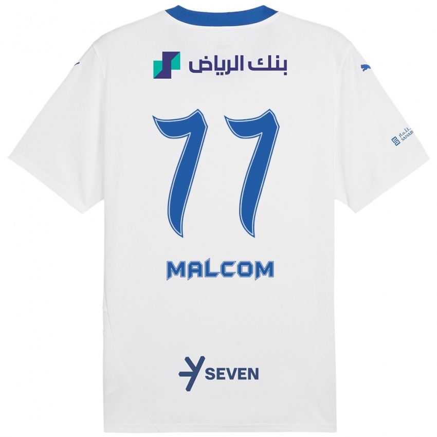 Kinder Malcom #77 Weiß Blau Auswärtstrikot Trikot 2024/25 T-Shirt Schweiz