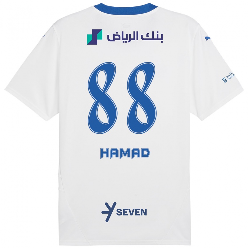 Kinder Hamad Al-Yami #88 Weiß Blau Auswärtstrikot Trikot 2024/25 T-Shirt Schweiz