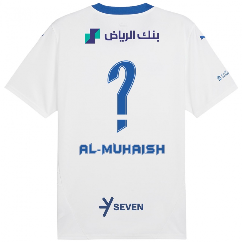 Kinder Mohammed Al-Muhaish #0 Weiß Blau Auswärtstrikot Trikot 2024/25 T-Shirt Schweiz