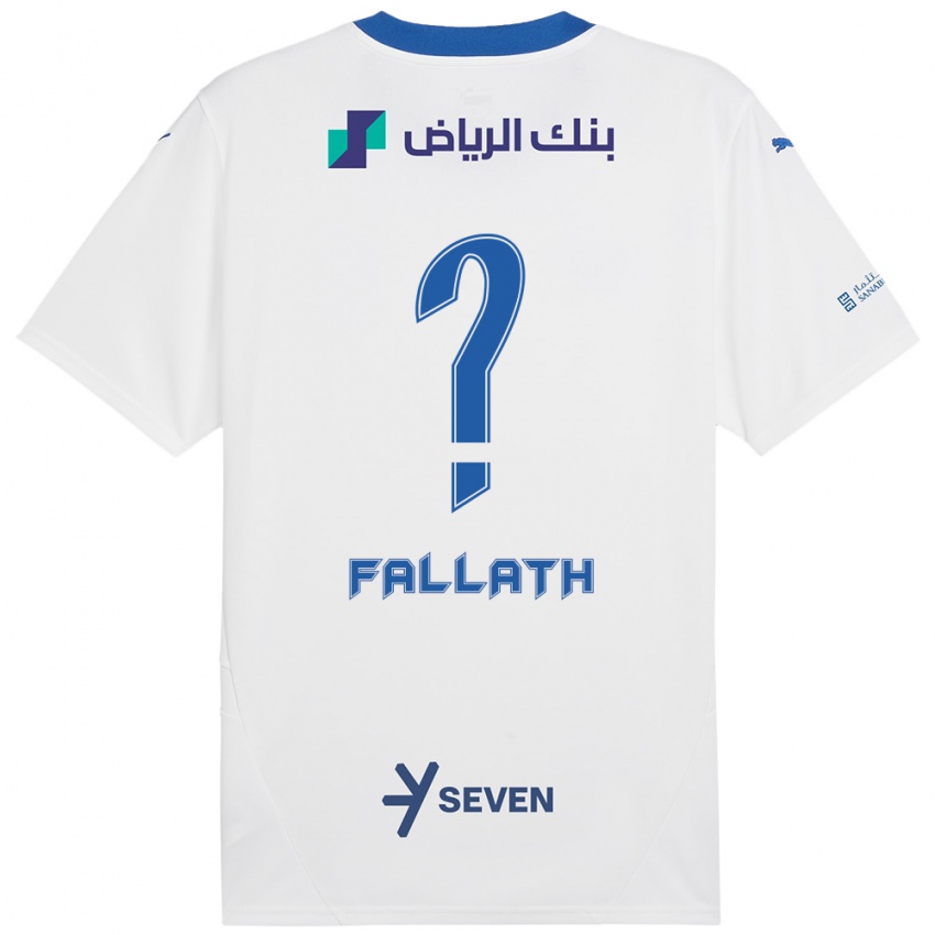 Kinder Fahad Fallath #0 Weiß Blau Auswärtstrikot Trikot 2024/25 T-Shirt Schweiz