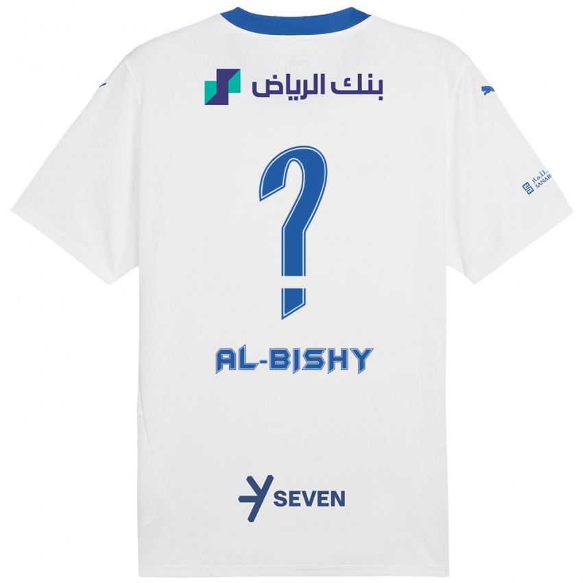 Kinder Bder Abdulaziz Al-Bishy #0 Weiß Blau Auswärtstrikot Trikot 2024/25 T-Shirt Schweiz