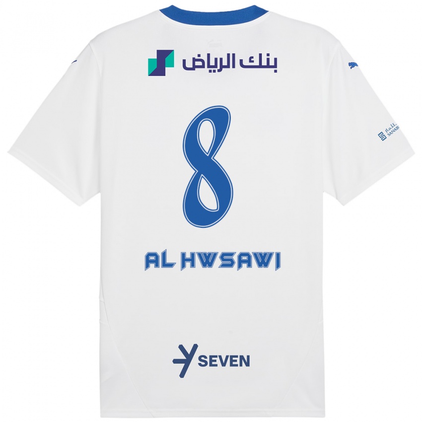 Kinder Al Bandari Al-Hwsawi #8 Weiß Blau Auswärtstrikot Trikot 2024/25 T-Shirt Schweiz