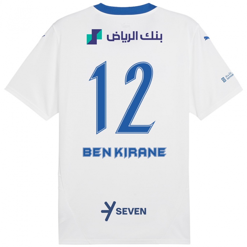 Kinder Mariam Ben Kirane #12 Weiß Blau Auswärtstrikot Trikot 2024/25 T-Shirt Schweiz