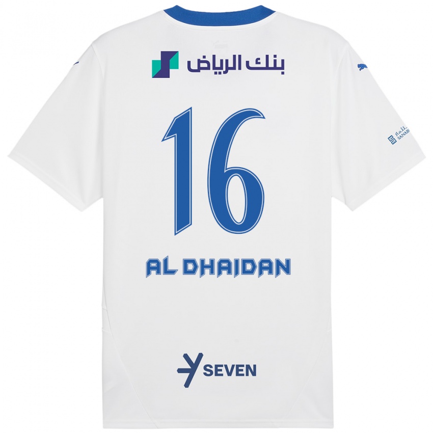 Kinder Nadia Al-Dhaidan #16 Weiß Blau Auswärtstrikot Trikot 2024/25 T-Shirt Schweiz