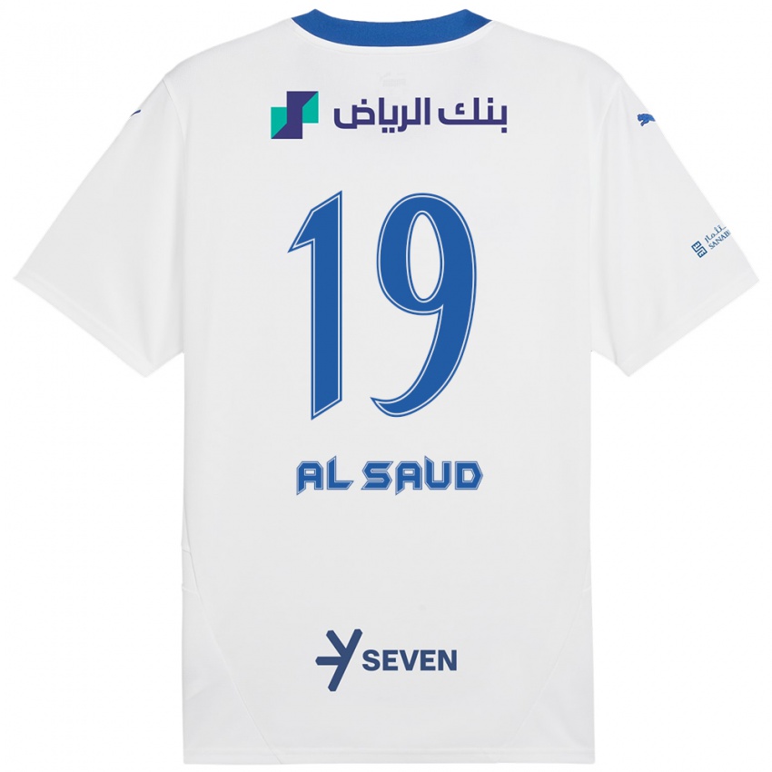 Kinder Manal Al Saud #19 Weiß Blau Auswärtstrikot Trikot 2024/25 T-Shirt Schweiz