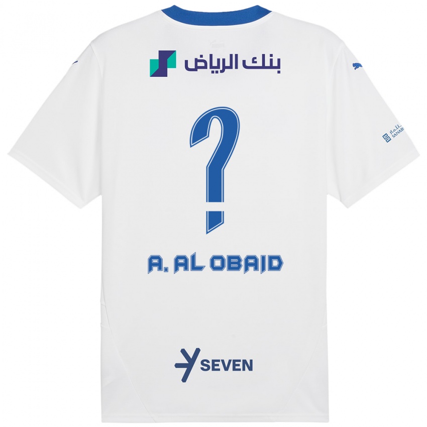 Kinder Abdulrahman Al-Obaid #0 Weiß Blau Auswärtstrikot Trikot 2024/25 T-Shirt Schweiz