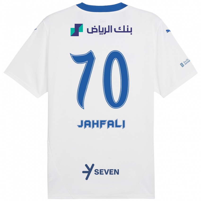 Kinder Mohammed Jahfali #70 Weiß Blau Auswärtstrikot Trikot 2024/25 T-Shirt Schweiz