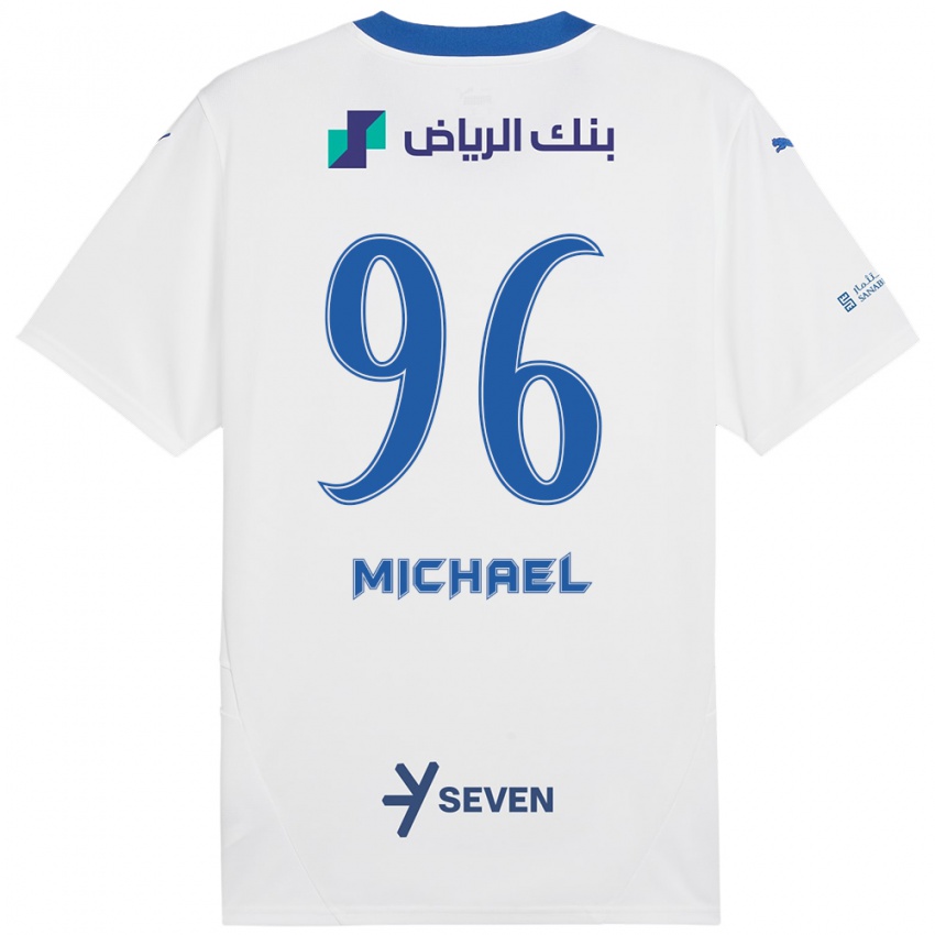 Kinder Michael #96 Weiß Blau Auswärtstrikot Trikot 2024/25 T-Shirt Schweiz