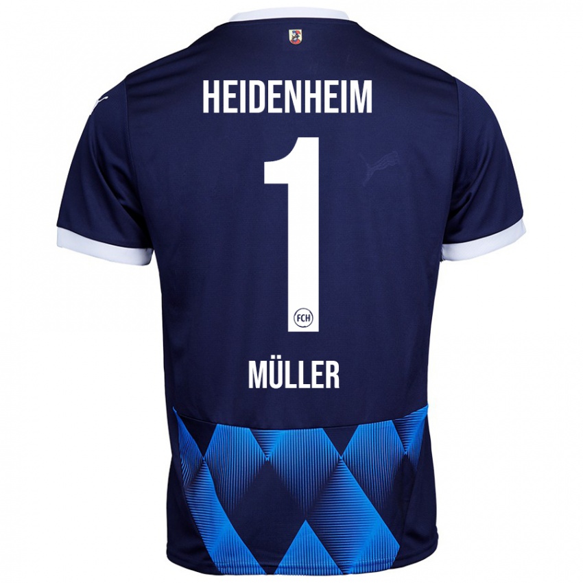 Kinder Kevin Müller #1 Dunkel Marineblau Auswärtstrikot Trikot 2024/25 T-Shirt Schweiz