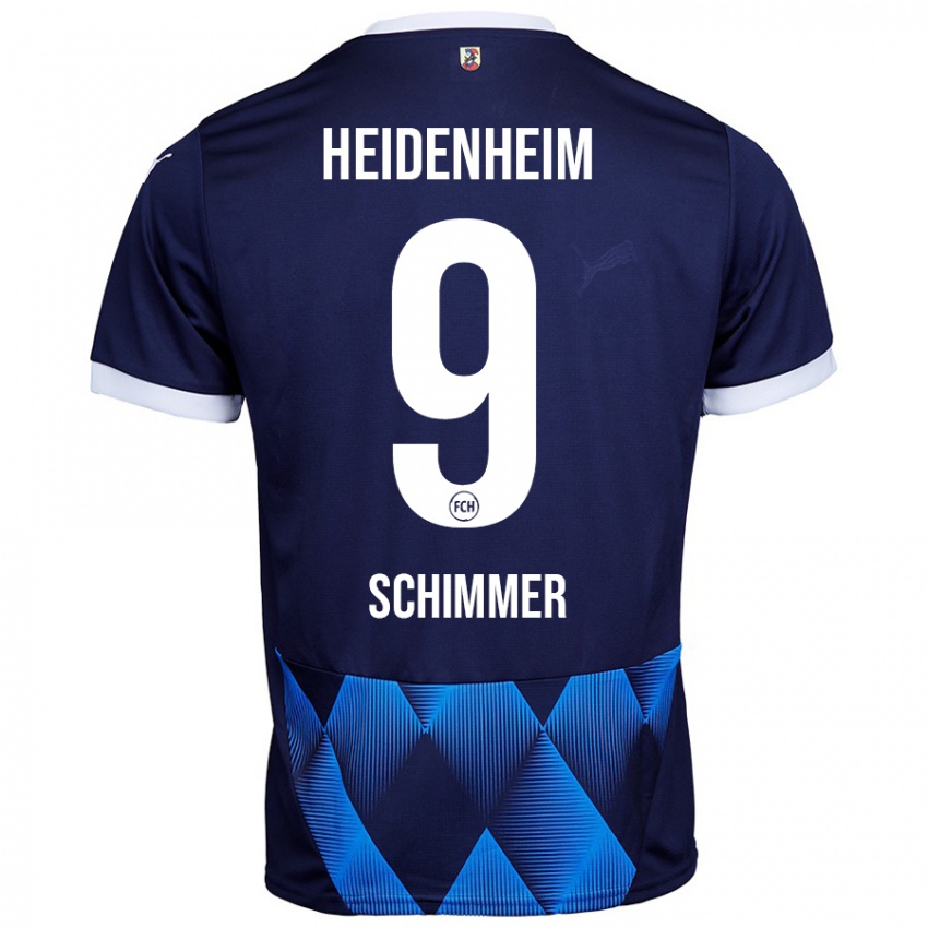 Kinder Stefan Schimmer #9 Dunkel Marineblau Auswärtstrikot Trikot 2024/25 T-Shirt Schweiz