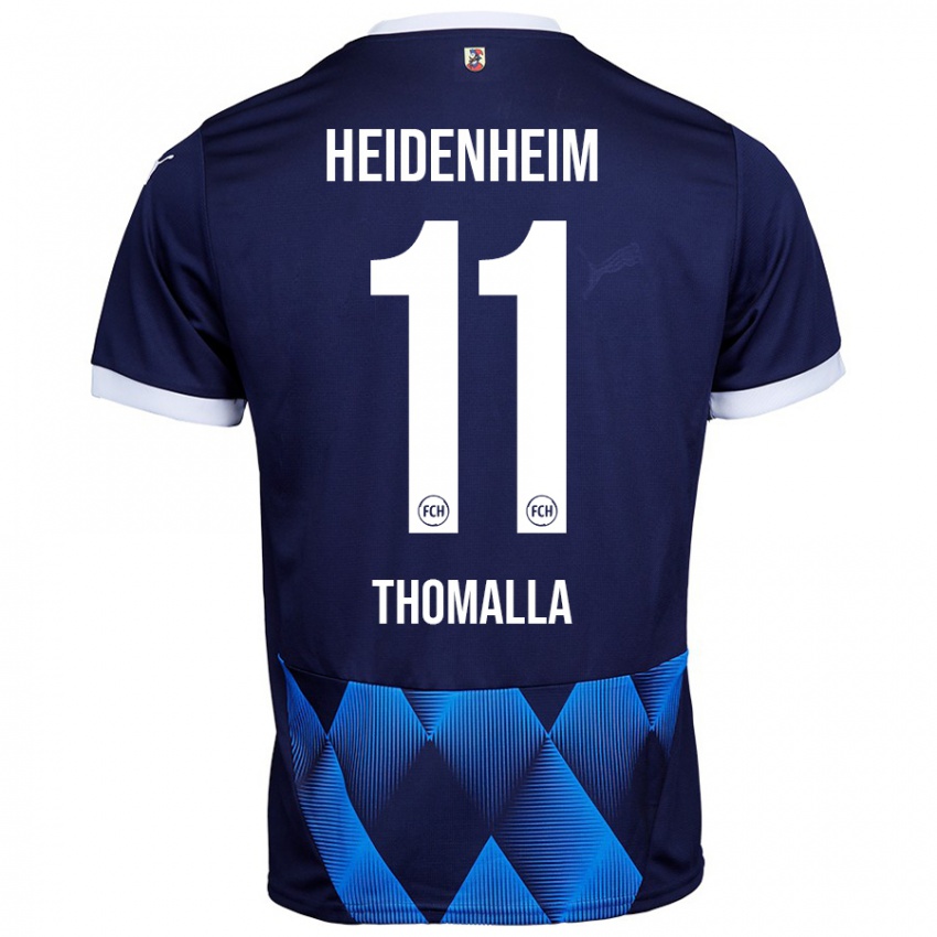 Kinder Denis Thomalla #11 Dunkel Marineblau Auswärtstrikot Trikot 2024/25 T-Shirt Schweiz