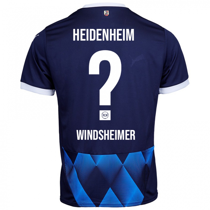 Kinder Tim Windsheimer #0 Dunkel Marineblau Auswärtstrikot Trikot 2024/25 T-Shirt Schweiz