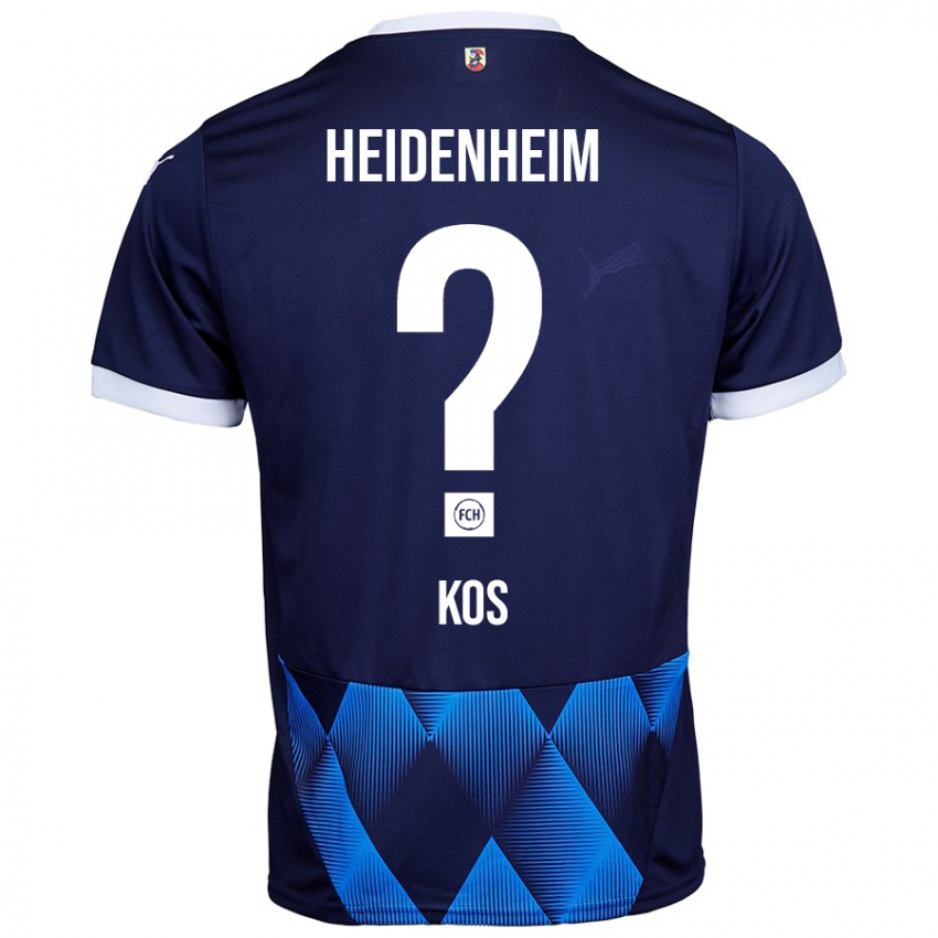 Kinder Maximilian Kos #0 Dunkel Marineblau Auswärtstrikot Trikot 2024/25 T-Shirt Schweiz