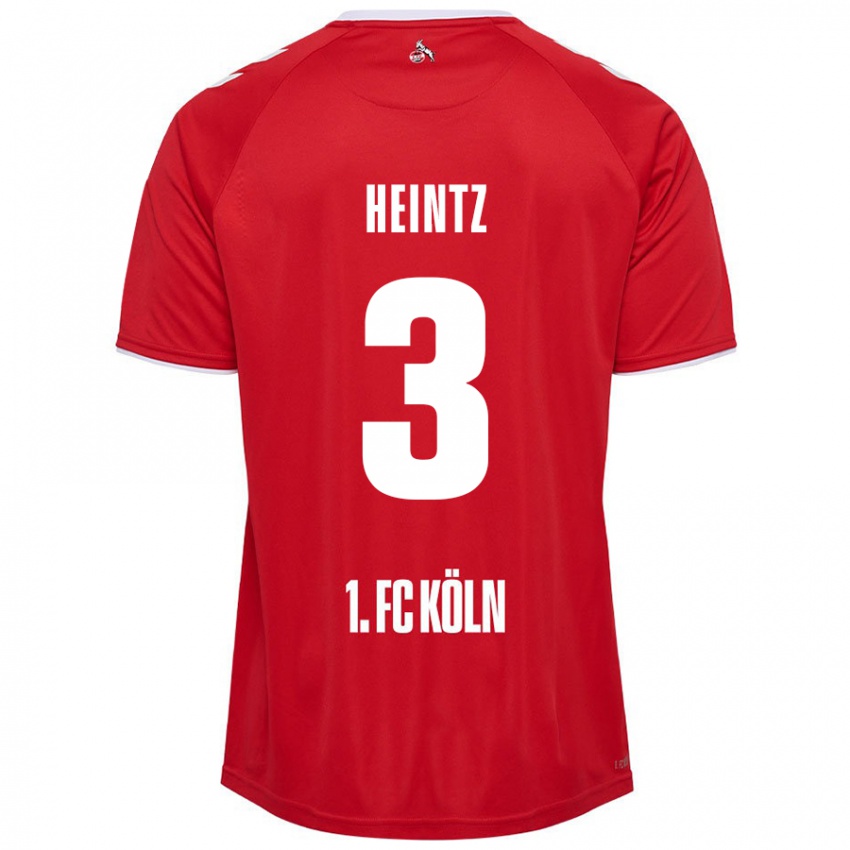 Kinder Dominique Heintz #3 Rot Weiß Auswärtstrikot Trikot 2024/25 T-Shirt Schweiz