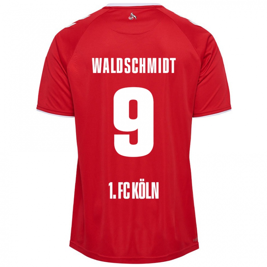 Kinder Luca Waldschmidt #9 Rot Weiß Auswärtstrikot Trikot 2024/25 T-Shirt Schweiz