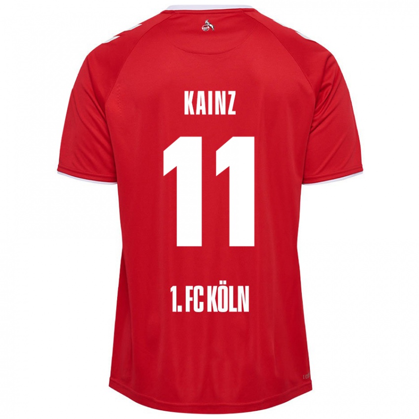 Kinder Florian Kainz #11 Rot Weiß Auswärtstrikot Trikot 2024/25 T-Shirt Schweiz