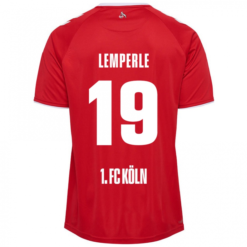 Kinder Tim Lemperle #19 Rot Weiß Auswärtstrikot Trikot 2024/25 T-Shirt Schweiz