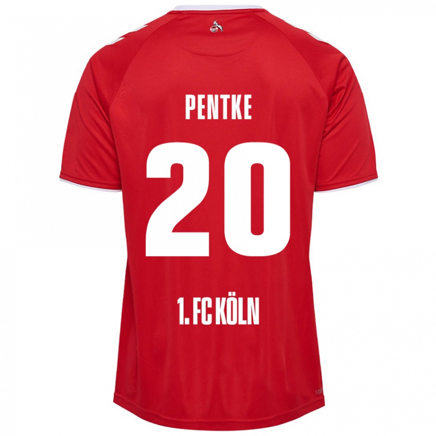 Kinder Philipp Pentke #20 Rot Weiß Auswärtstrikot Trikot 2024/25 T-Shirt Schweiz