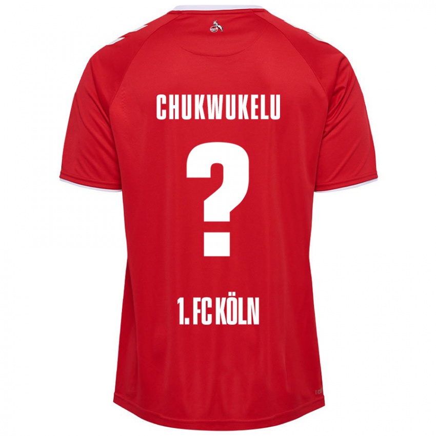 Kinder Chinedu Chukwukelu #0 Rot Weiß Auswärtstrikot Trikot 2024/25 T-Shirt Schweiz