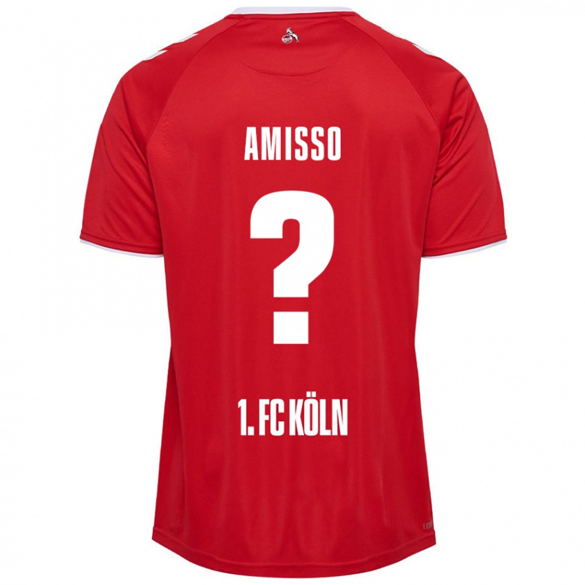 Kinder Gabriel Amisso #0 Rot Weiß Auswärtstrikot Trikot 2024/25 T-Shirt Schweiz