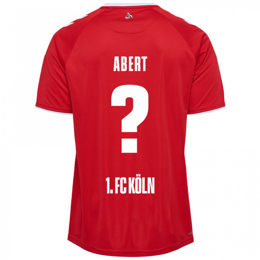 Kinder Niklas Abert #0 Rot Weiß Auswärtstrikot Trikot 2024/25 T-Shirt Schweiz