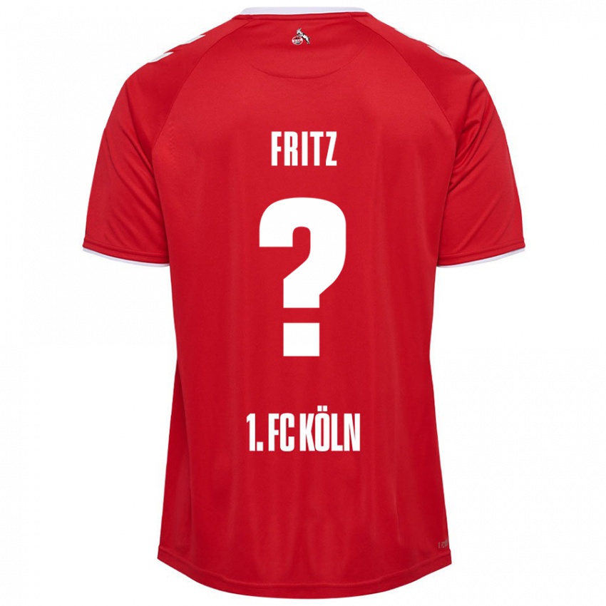 Enfant Maillot Johannes Fritz #0 Rouge Blanc Tenues Extérieur 2024/25 T-Shirt Suisse