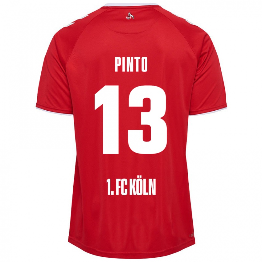 Kinder João Pinto #13 Rot Weiß Auswärtstrikot Trikot 2024/25 T-Shirt Schweiz