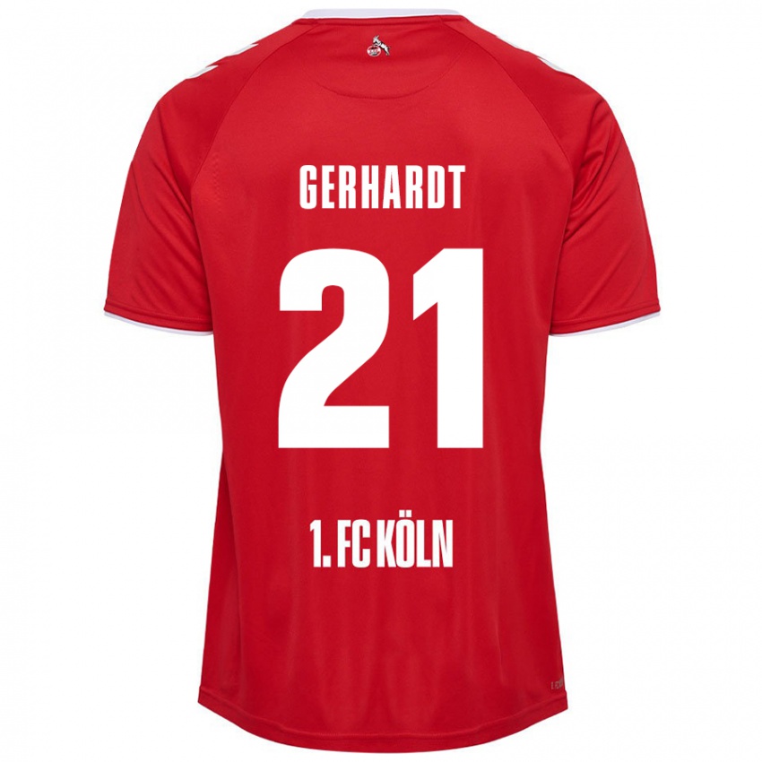 Kinder Anna Gerhardt #21 Rot Weiß Auswärtstrikot Trikot 2024/25 T-Shirt Schweiz