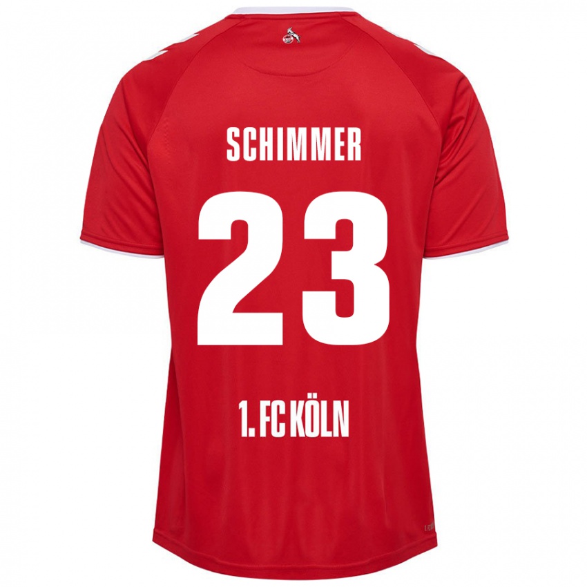 Kinder Marleen Schimmer #23 Rot Weiß Auswärtstrikot Trikot 2024/25 T-Shirt Schweiz