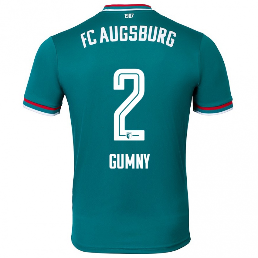 Kinder Robert Gumny #2 Dunkelgrün Auswärtstrikot Trikot 2024/25 T-Shirt Schweiz