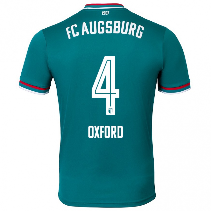 Kinder Reece Oxford #4 Dunkelgrün Auswärtstrikot Trikot 2024/25 T-Shirt Schweiz