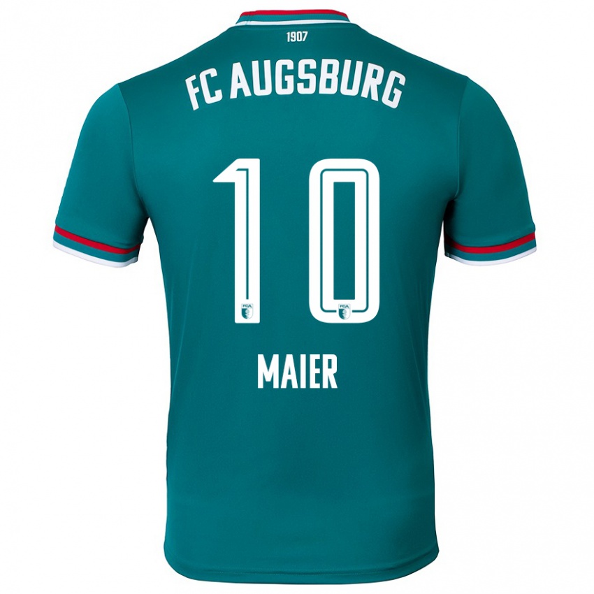 Kinder Arne Maier #10 Dunkelgrün Auswärtstrikot Trikot 2024/25 T-Shirt Schweiz