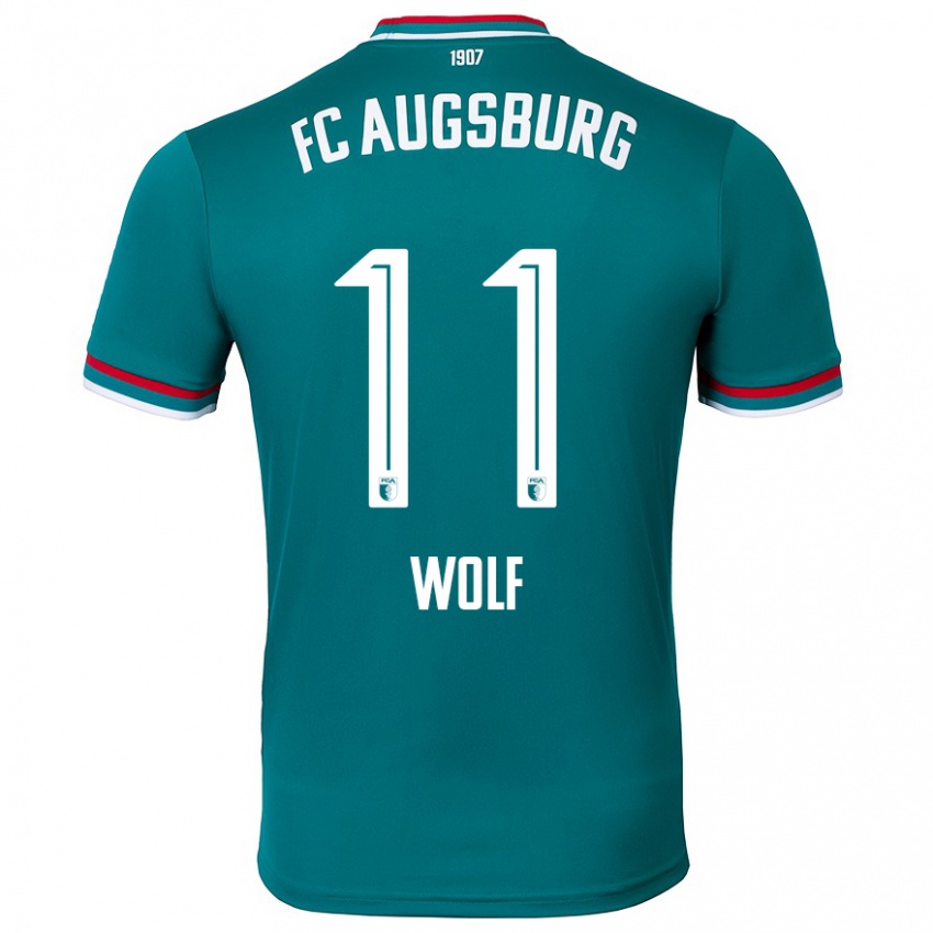 Kinder Marius Wolf #11 Dunkelgrün Auswärtstrikot Trikot 2024/25 T-Shirt Schweiz