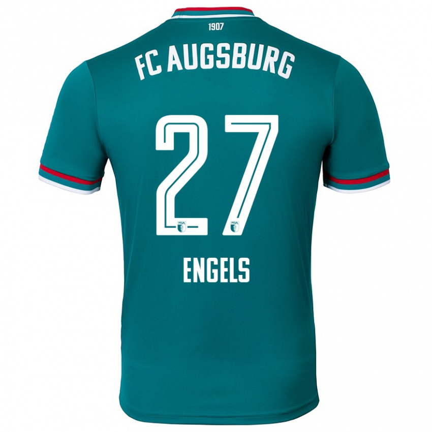 Kinder Arne Engels #27 Dunkelgrün Auswärtstrikot Trikot 2024/25 T-Shirt Schweiz