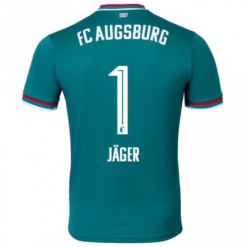 Kinder Tobias Jäger #1 Dunkelgrün Auswärtstrikot Trikot 2024/25 T-Shirt Schweiz