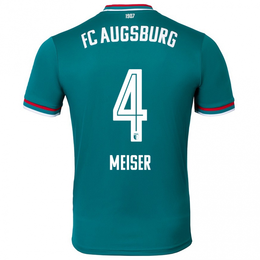 Kinder Felix Meiser #4 Dunkelgrün Auswärtstrikot Trikot 2024/25 T-Shirt Schweiz