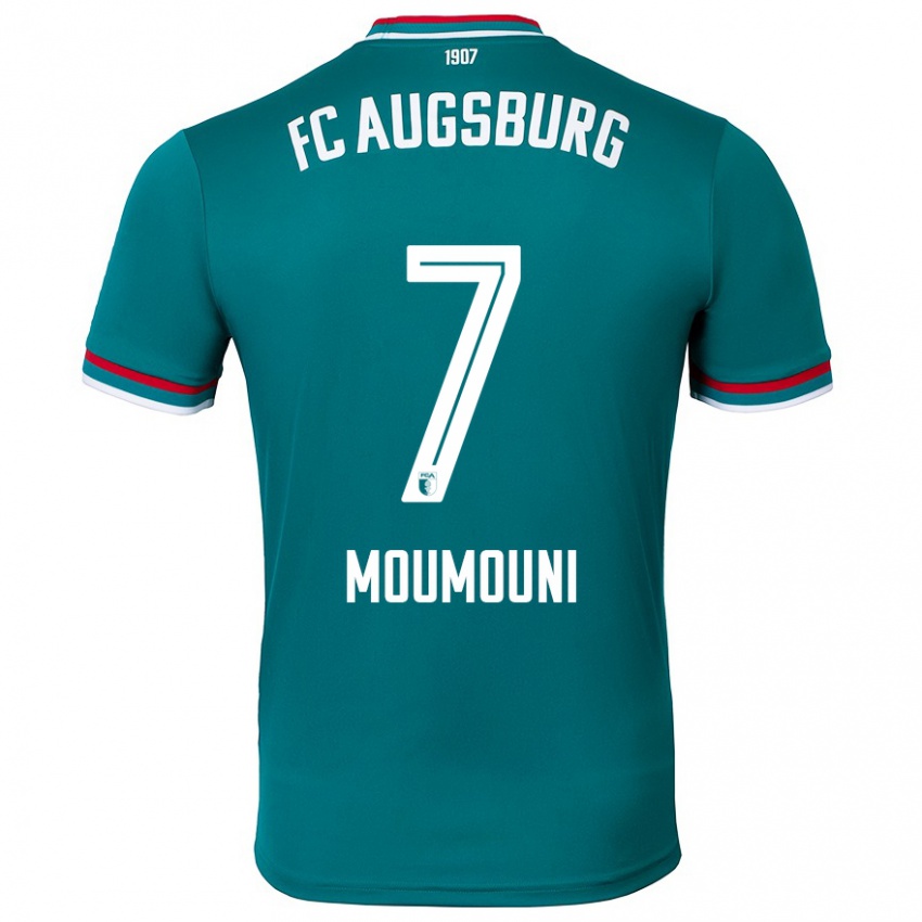 Kinder Faris Moumouni #7 Dunkelgrün Auswärtstrikot Trikot 2024/25 T-Shirt Schweiz