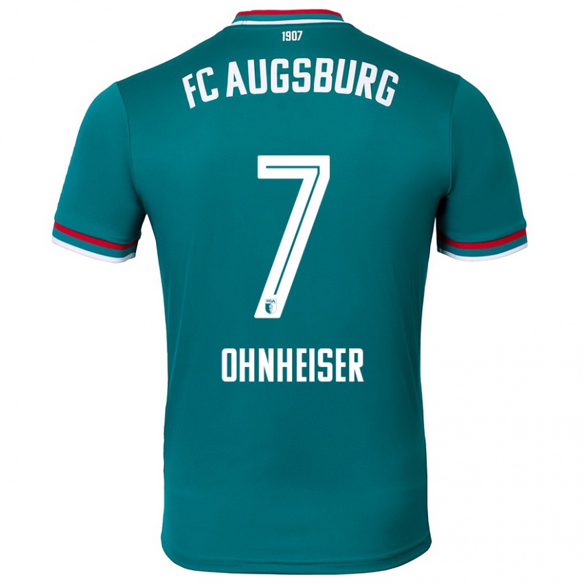 Kinder Nico Ohnheiser #7 Dunkelgrün Auswärtstrikot Trikot 2024/25 T-Shirt Schweiz