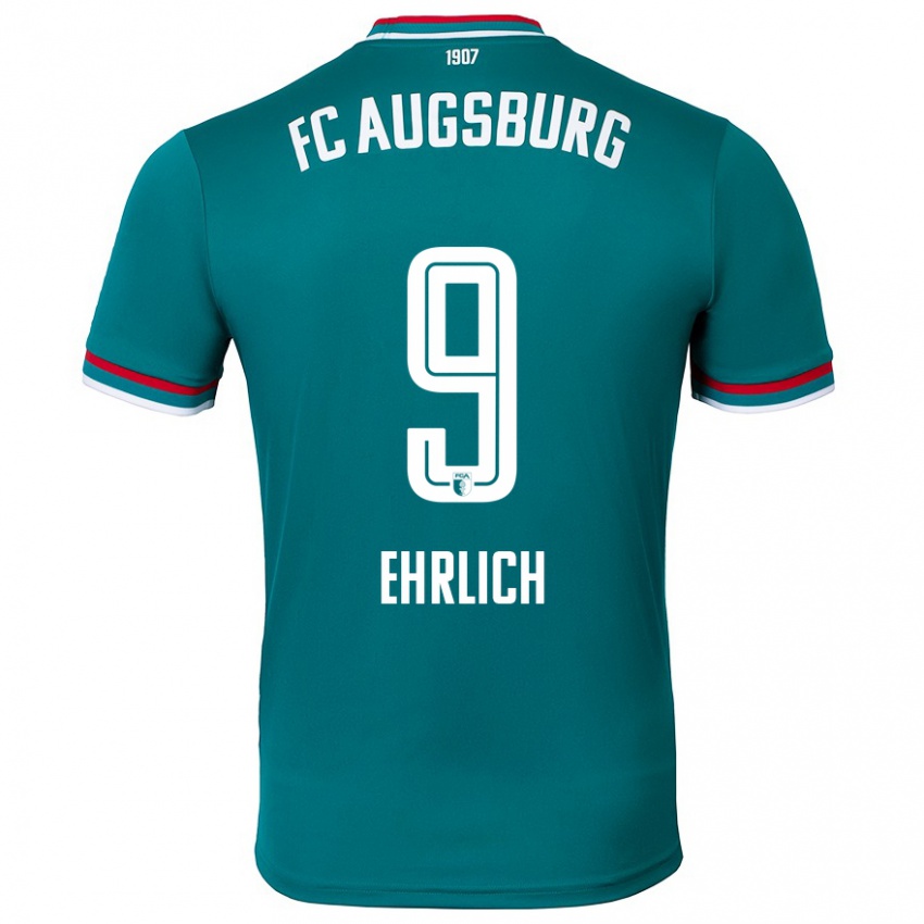 Kinder Lucas Ehrlich #9 Dunkelgrün Auswärtstrikot Trikot 2024/25 T-Shirt Schweiz