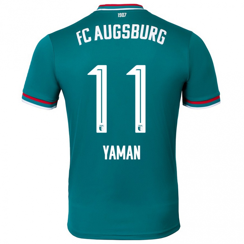 Kinder Kerim Yaman #11 Dunkelgrün Auswärtstrikot Trikot 2024/25 T-Shirt Schweiz