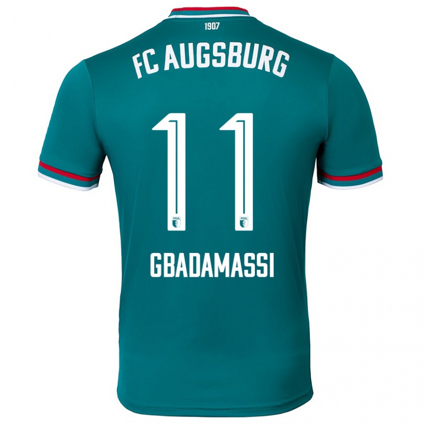 Kinder Rayane Gbadamassi #11 Dunkelgrün Auswärtstrikot Trikot 2024/25 T-Shirt Schweiz