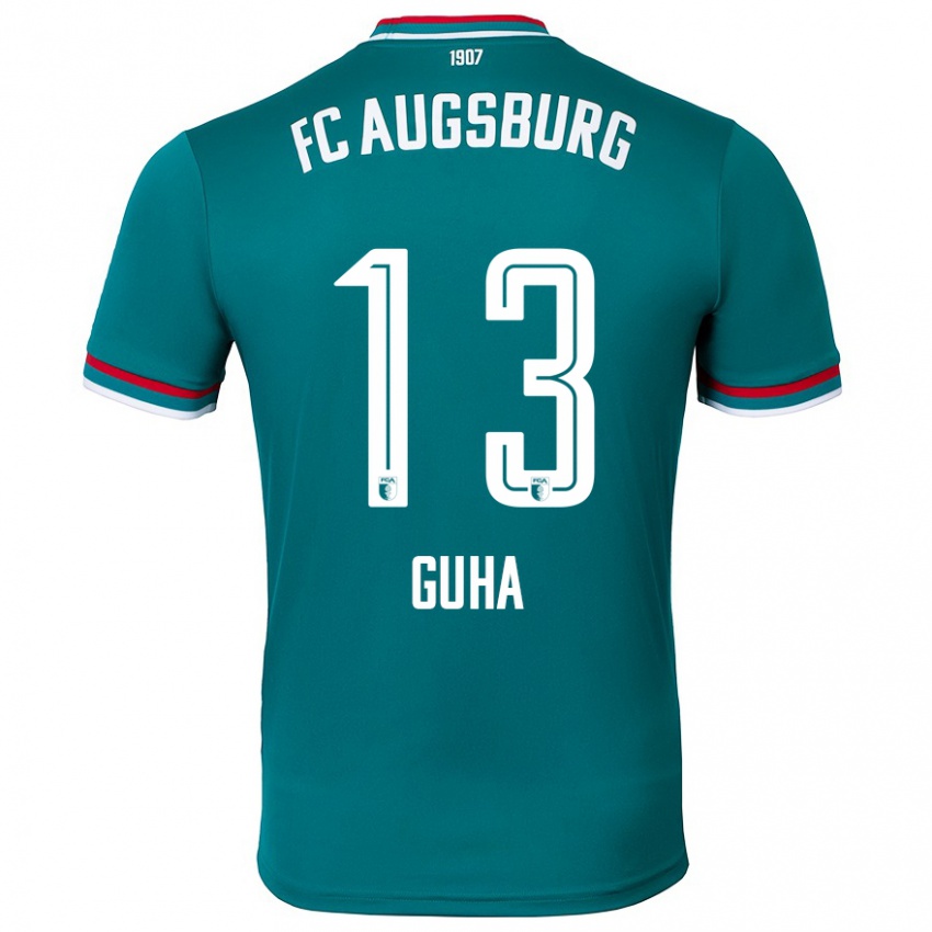 Kinder Felix Guha #13 Dunkelgrün Auswärtstrikot Trikot 2024/25 T-Shirt Schweiz