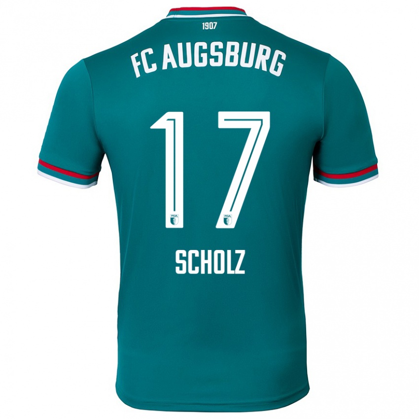 Kinder Jerome Scholz #17 Dunkelgrün Auswärtstrikot Trikot 2024/25 T-Shirt Schweiz