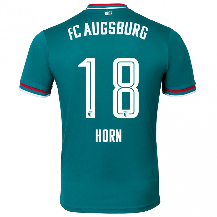 Kinder Tobias Horn #18 Dunkelgrün Auswärtstrikot Trikot 2024/25 T-Shirt Schweiz