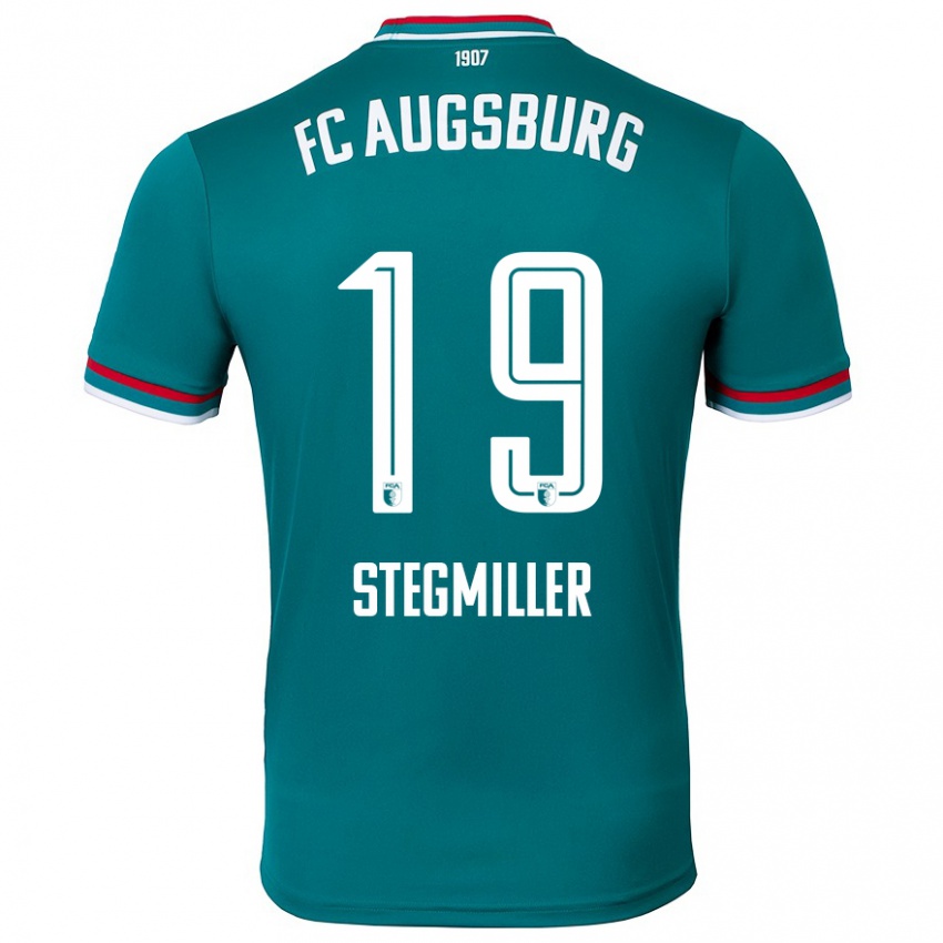 Kinder Louis Stegmiller #19 Dunkelgrün Auswärtstrikot Trikot 2024/25 T-Shirt Schweiz